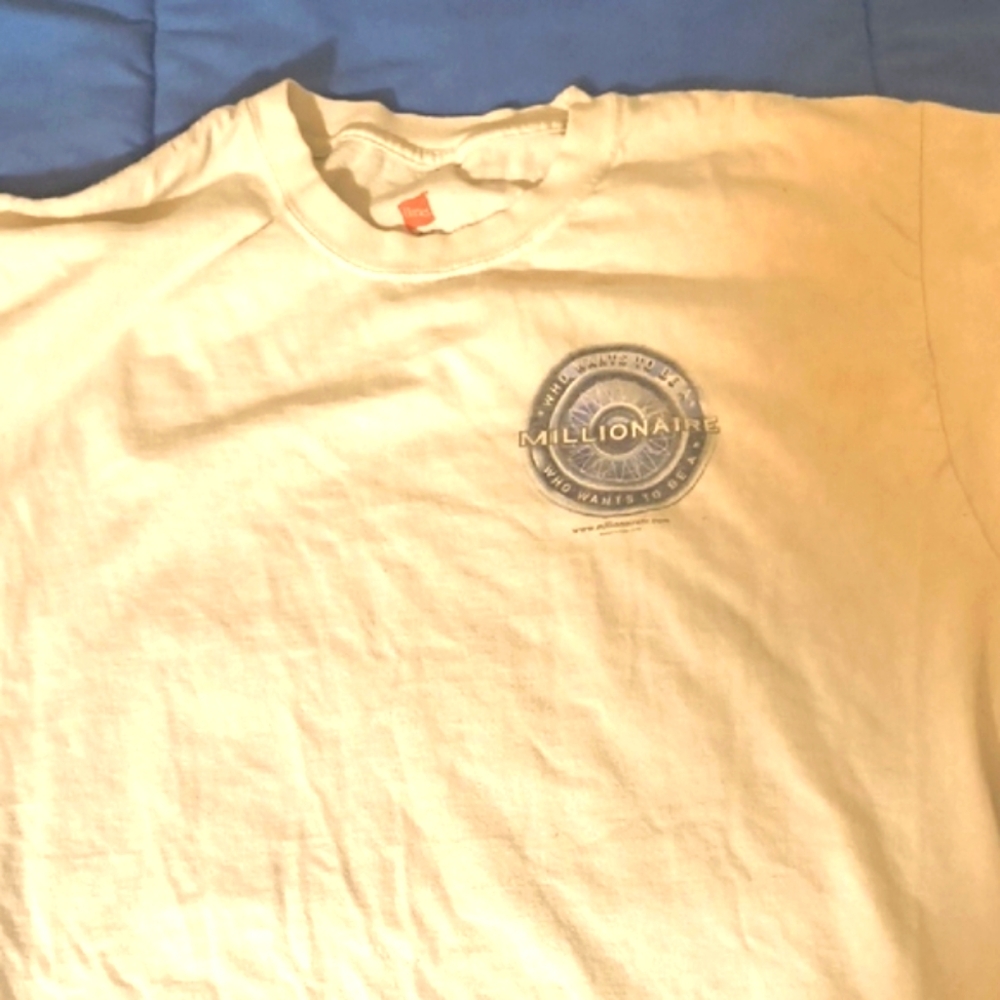Who Wants To Be A Millionaire Shirt Vintage Size Large Game Show Promo Shirt